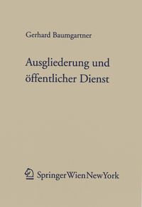 Produktbild: Ausgliederung und &ouml;ffentlicher Dienst