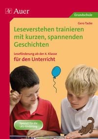 Produktbild: Leseverstehen trainieren, ab Klasse 4, Unterricht