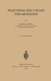 Produktbild: Praktikum der Chemie f&uuml;r Mediziner