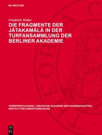 Produktbild: Die Fragmente der Jātakamālā in der Turfansammlung der Berliner Akademie