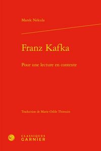 Produktbild: Franz Kafka : pour une lecture en contexte