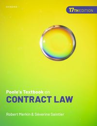 Produktbild: Poole''s Textbook on Contract Law