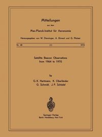 Produktbild: Satellite Beacons Observations from 1964 to 1970