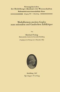 Produktbild: Modulformen zweiten Grades zum rationalen und Gau&szlig;schen Zahlk&ouml;rper