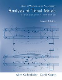 Produktbild: Analysis of Tonal Music Student Workbook: A Schenkerian Approach