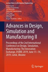 Produktbild: Advances in Design, Simulation and Manufacturing II