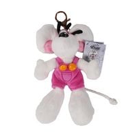Produktbild: Diddl Pl&uuml;sch-Schl&uuml;sselanh&auml;nger in Latzhose Rosa 15 cm