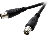 Produktbild: SpeaKa Professional Antennen Anschlusskabel [1x Antennenstecker 75 Ω - 1x Antennenbuchse 75 Ω] 15.00 m 75 dB Schwarz