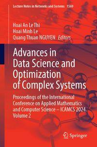 Produktbild: Advances in Data Science and Optimization of Complex Systems