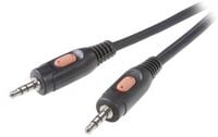 Produktbild: SpeaKa Professional SP-7870216 Klinke Audio Anschlusskabel [1x Klinkenstecker 3.5 mm - 1x Klinkenstecker 3.5 mm] 1.50 m Schwarz