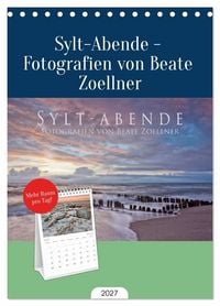 Produktbild: Tischplaner 2027 - Sylt-Abende - Fotografien von Beate Zoellner (A5 Tischkalender zum Aufstellen) CALVENDO