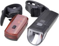 Produktbild: Filmer Fahrradbeleuchtung Set 30 LUX LED batteriebetrieben Schwarz