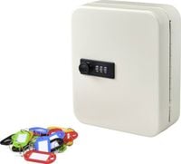 Produktbild: Sygonix Schl&uuml;sselkasten SY-4737738 Anzahl Haken 20 Wei&szlig;