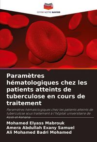 Produktbild: Param&egrave;tres h&eacute;matologiques chez les patients atteints de tuberculose en cours de traitement