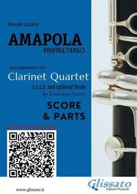 Produktbild: Amapola for Clarinet Quartet (score and parts)