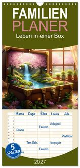 Produktbild: Familienplaner 2027 - Leben in einer Box mit 5 Spalten (Wandkalender, 21 x 45 cm) CALVENDO