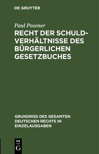 Produktbild: Recht der Schuldverh&auml;ltnisse des B&uuml;rgerlichen Gesetzbuches