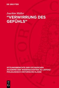 Produktbild: &bdquo;Verwirrung des Gef&uuml;hls&ldquo;