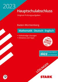 Bild vom Artikel STARK Lösungen zu Original-Prüfungen Hauptschulabschluss 2023 - Mathematik, Deutsch, Englisch 9. Klasse - BaWü vom Autor 
