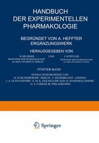 Produktbild: Handbuch der Experimentellen Pharmakologie &mdash; Erg&auml;nzungswerk