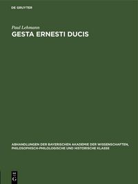 Produktbild: Gesta Ernesti ducis