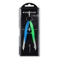Produktbild: STAEDTLER Mars comfort 556, Pr&auml;zisions-Geometriezirkel, Zirkel, neon blau/gr&uuml;n 556 00-N1