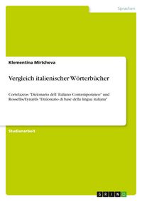 Produktbild: Vergleich italienischer W&ouml;rterb&uuml;cher