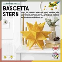Bild vom Artikel Folia Bascetta-Stern Set, TRANSPARENTPAPIER 115g/m², 20x20cm, 32 Blatt, gelb vom Autor 