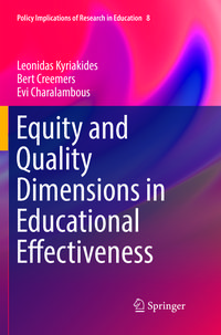 Produktbild: Equity and Quality Dimensions in Educational Effectiveness