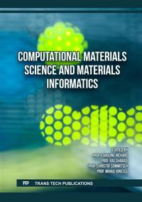 Produktbild: Computational Materials Science and Materials Informatics