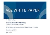 Produktbild: Facebook People-Based Marketing - Facebook's Kampfansage an Google