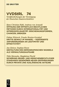 Bild vom Artikel Öffnung der öffentlich-rechtlichen Methode durch Internationalität und Interdisziplinarität. Dritte Gewalt im Wandel. Gestaltung des demographischen W vom Autor Andreas Arnauld