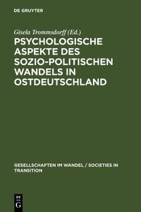Produktbild: Psychologische Aspekte des sozio-politischen Wandels in Ostdeutschland