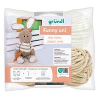 Produktbild: gr&uuml;ndl Funny uni SB-Pack Hase Hoppel, Chenillegarn, H&auml;kelset