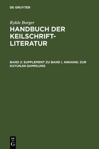 Produktbild: Supplement zu Band I. Anhang: Zur Kuyunjik-Sammlung