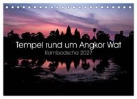Produktbild: Tempel rund um Angkor Wat (Tischkalender 2027 DIN A5 quer), CALVENDO Monatskalender