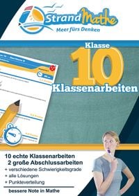 Produktbild: Mathematik Klassenarbeits-Trainer Klasse 10 &ndash; mit Abschlusspr&uuml;fungen &ndash; StrandMathe