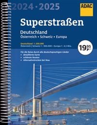 Bild vom Artikel ADAC Superstraßen 2024/2025 Deutschland 1:200.000, Österreich, Schweiz 1:300.000 vom Autor 