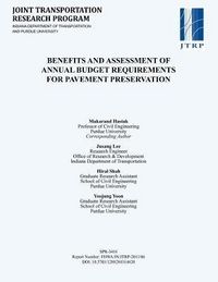 Produktbild: Benefits and Assessment of Annual Budget Requirements for Pavement Perservation