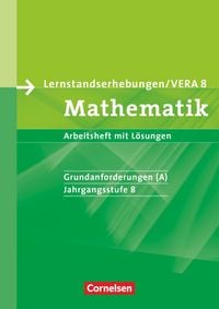 Produktbild: Vorbereitungsmaterialien f&uuml;r VERA - Vergleichsarbeiten/ Lernstandserhebungen - Mathematik - 8. Schuljahr: Grundanforderungen
