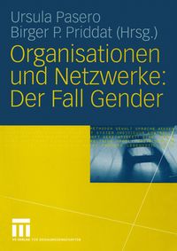 Produktbild: Organisationen und Netzwerke: Der Fall Gender