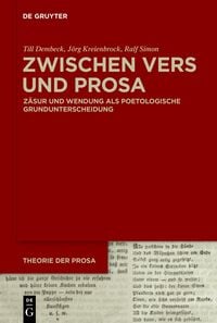 Produktbild: Zwischen Vers und Prosa