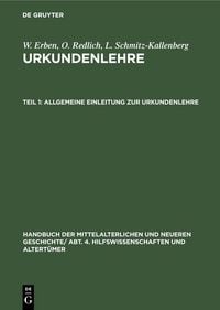 Produktbild: Allgemeine Einleitung zur Urkundenlehre