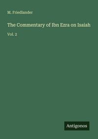 Produktbild: The Commentary of Ibn Ezra on Isaiah