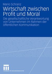 Produktbild: Wirtschaft zwischen Profit und Moral