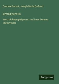 Produktbild: Livres perdus