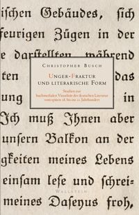 Produktbild: Unger-Fraktur und literarische Form