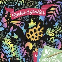 Produktbild: Cartes &agrave; gratter : 10 cartes, 4 pochoirs