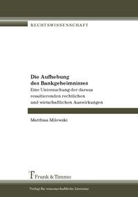 Produktbild: Die Aufhebung des Bankgeheimnisses