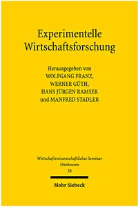 Produktbild: Experimentelle Wirtschaftsforschung